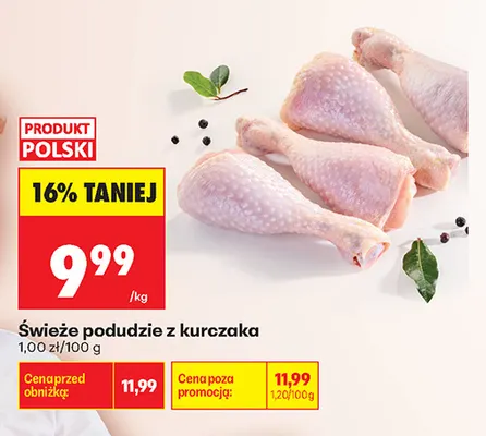 Świeże podudzie z kurczaka promocja w Biedronka