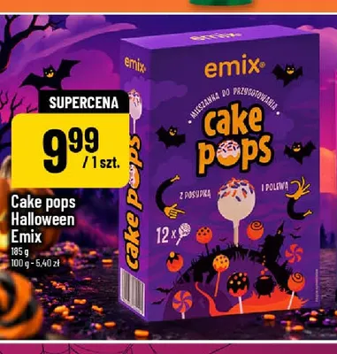 Mieszanka do przygotowania cake pops Halloween Emix promocja w POLOmarket