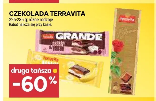 Czekolada Terravita promocja w Stokrotka