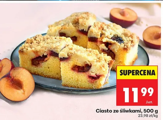 Ciasto ze śliwkami promocja w Biedronka