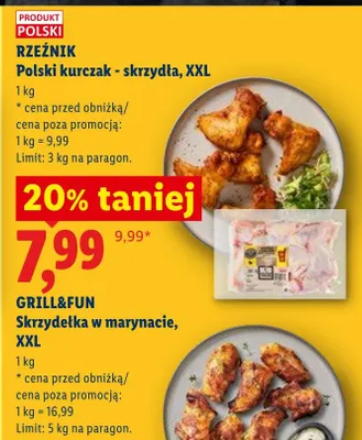 Skrzydełka w marynacie XXL Grill&Fun promocja w Lidl
