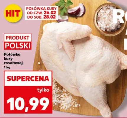 Kurczak połówka kury rosołowej promocja w Kaufland