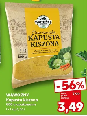 Kapusta kiszona opakowanie 800g promocja w Kaufland