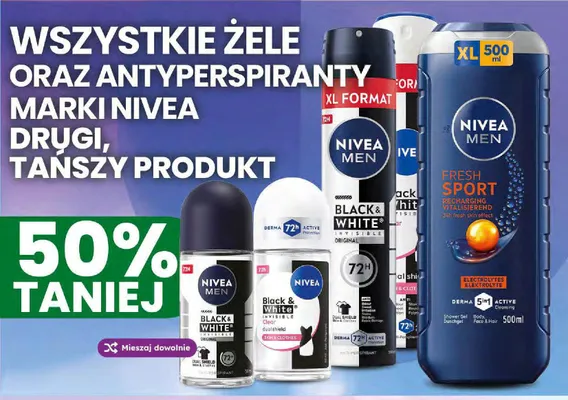 Żel pod prysznic Nivea Men Fresh Sport promocja w Dino
