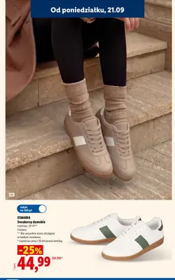 Sneakersy damskie Esmara promocja w Lidl
