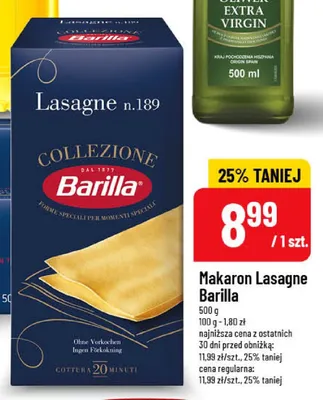 Makaron Lasagne Barilla promocja w POLOmarket