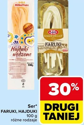 Ser faruki wędzone Mlekovita promocja w Carrefour