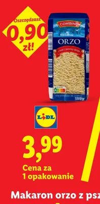 Makaron orzo z pszenicy durum Combino promocja w Lidl