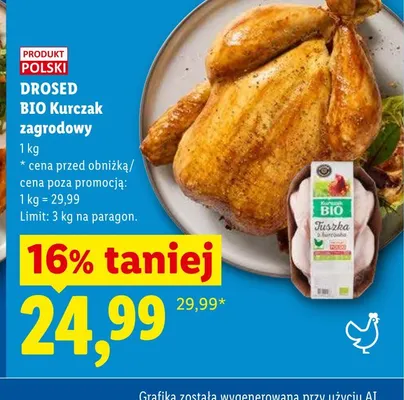 BIO Kurczak zagrodowy Drosed promocja w Lidl
