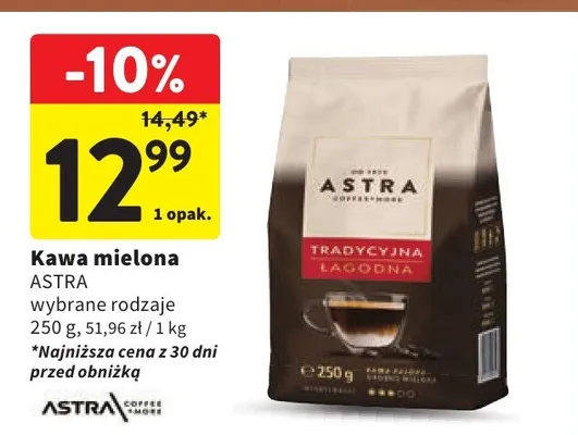 Kawa mielona tradycyjna łagodna promocja w Intermarche