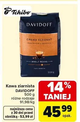 Kawa ziarnista Crema Elegant promocja w Carrefour
