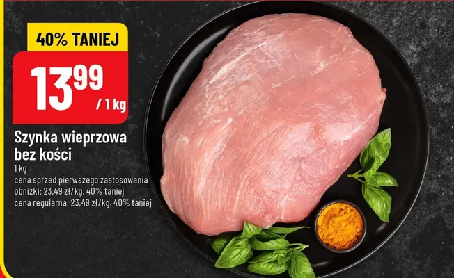 Szynka wieprzowa bez kości promocja w POLOmarket