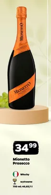 Wino Mionetto Prosecco wytrawne promocja w Netto