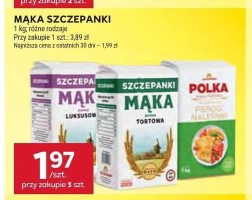 Mąka pierogi naleśniki Polka promocja w Stokrotka