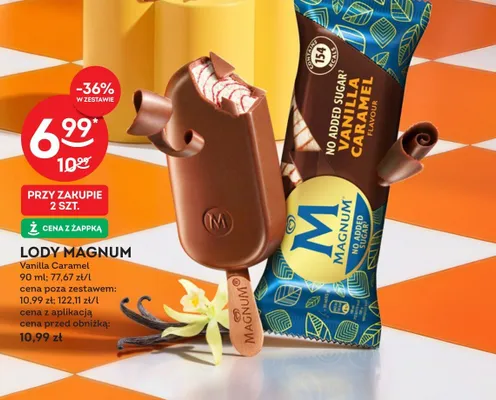Lody Magnum Vanilla Caramel promocja w Żabka