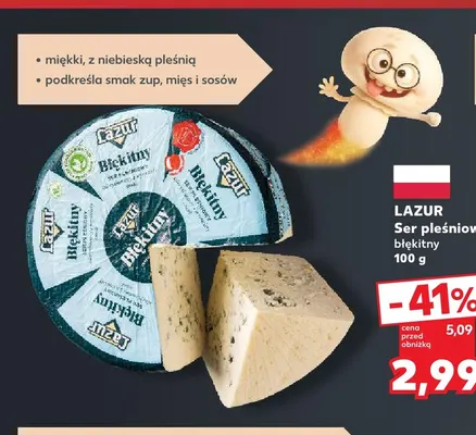 Ser pleśniowy błękitny Lazur promocja w Kaufland