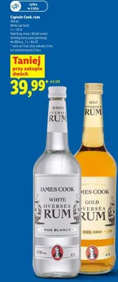 Rum James Cook Gold promocja w Lidl