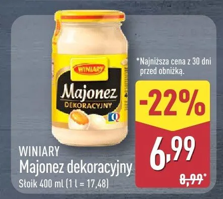 Majonez dekoracyjny promocja w Aldi