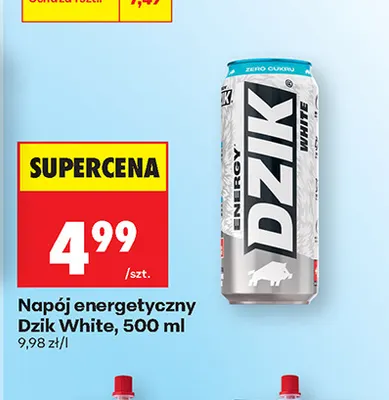 Napój energetyczny Dzik White promocja w Biedronka