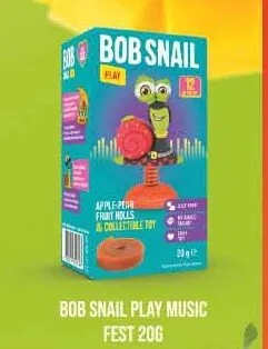 Przekąska Play Music Fest Bob Snail promocja w Carrefour Market