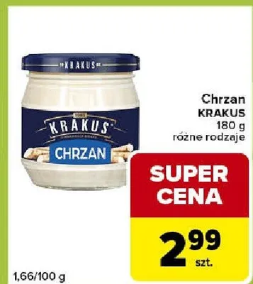 Chrzan krakus promocja w Carrefour Express