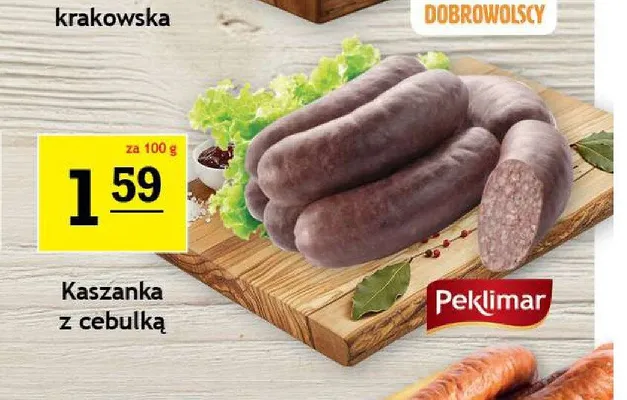 Kaszanka z cebulką Peklimar promocja w Gram Market