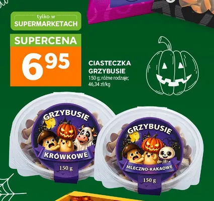 Ciasteczka Grzybusie mleczno-kakaowe promocja w Stokrotka