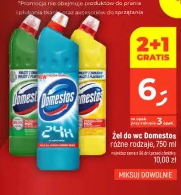 Żel do WC Domestos 24H Pine Fresh promocja w Dealz