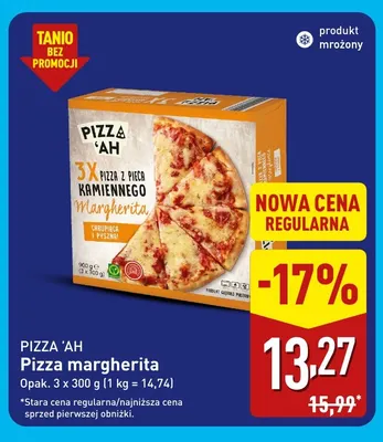 Pizza margherita 3-pak Pizza 'Ah promocja w Aldi
