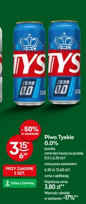 Piwo bezalkoholowe Tyskie promocja w Żabka