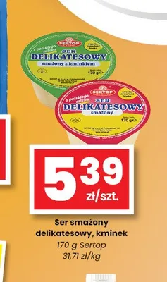Ser smażony delikatesowy Sertop promocja w emma MARKET