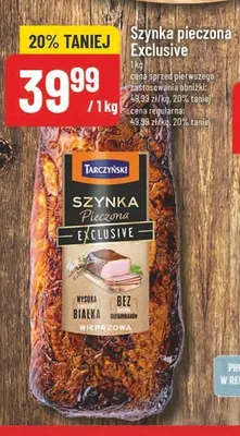 Szynka pieczona Exclusive Tarczyński promocja w POLOmarket