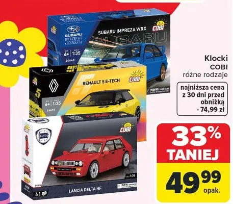 Klocki COBI różne rodzaje promocja w Carrefour