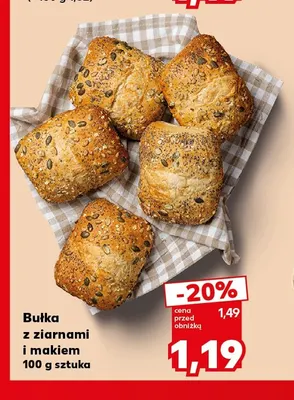Bułka z ziarnami i makiem promocja w Kaufland