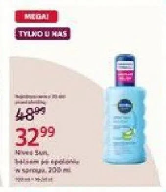 Balsam po opalaniu w sprayu Nivea Sun promocja w Rossmann