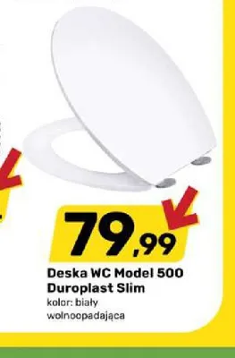 Deska WC Model 500 Duroplast Slim promocja w Bricomarche