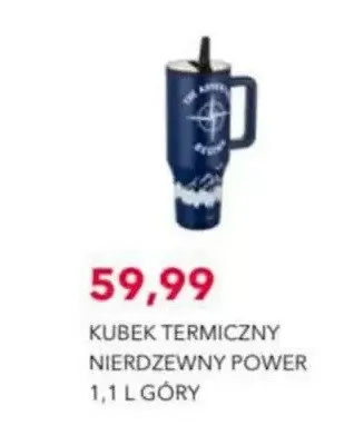 Kubek termiczny nierdzewny Power Góry 1,1 l promocja w Nela