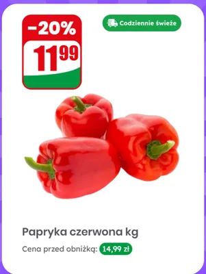 Papryka czerwona promocja w Dino