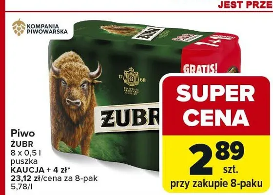 Piwo puszka 8x0,5l promocja w Carrefour Market