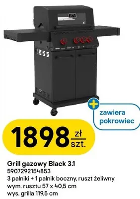 Grill gazowy Black 3.1 5907292154853 promocja w Castorama
