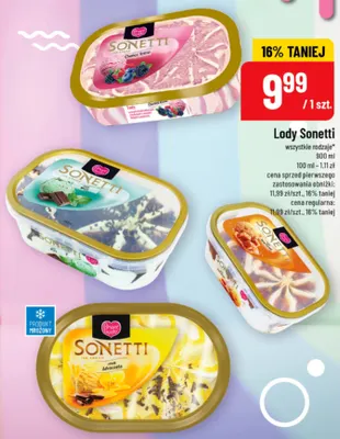 Lody Sonetti smak advocaata promocja w POLOmarket