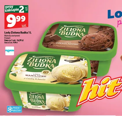 Lody waniliowe Zielona Budka promocja w TOPAZ
