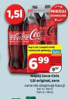 Napój gazowany Coca-Cola Zero promocja w Delfin