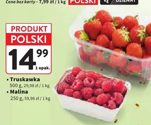 Maliny polskie promocja w Intermarche