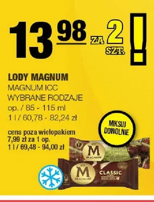 Lody Magnum 2-pak promocja w SPAR