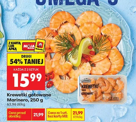 Krewetki gotowane Marinero promocja w Biedronka