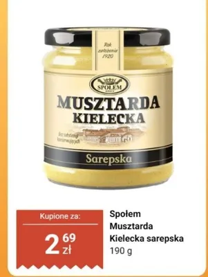Musztarda kielecka sarepska promocja w Dino