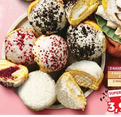 Pączek z nadzieniem różne smaki  promocja w Kaufland