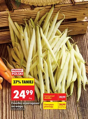 Fasolka szparagowa na wagę polska promocja w Biedronka