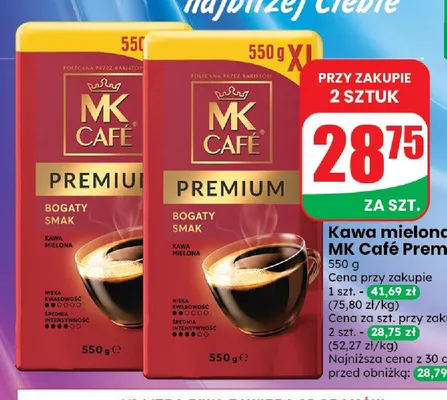 Kawa mielona MK Café Premium promocja w Dino